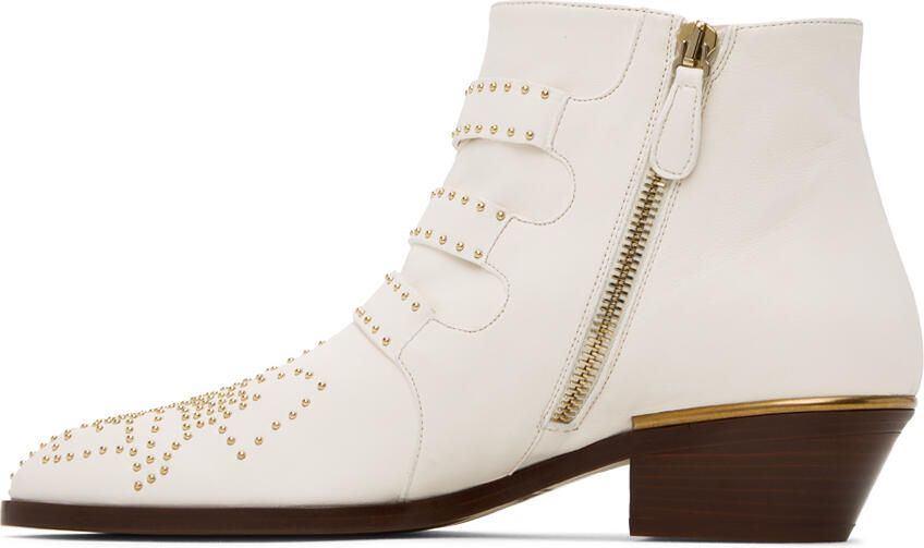 Chloé Off-White Susanna Boots - Picture 3