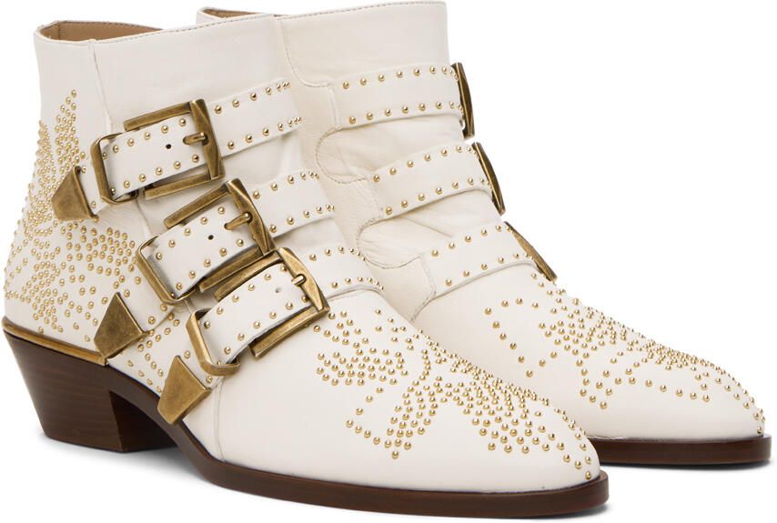 Chloé Off-White Susanna Boots - Picture 2