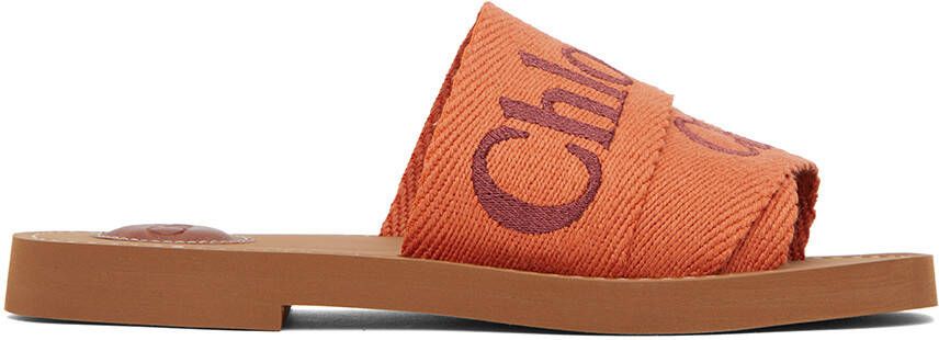 Chloé Orange Woody Mules - Picture 4