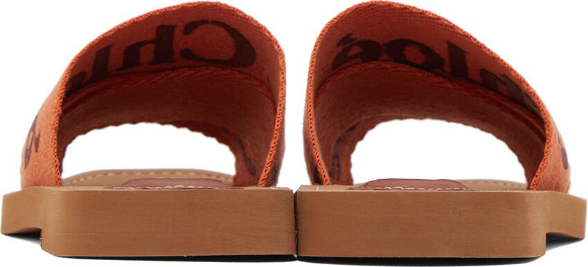 Chloé Orange Woody Mules