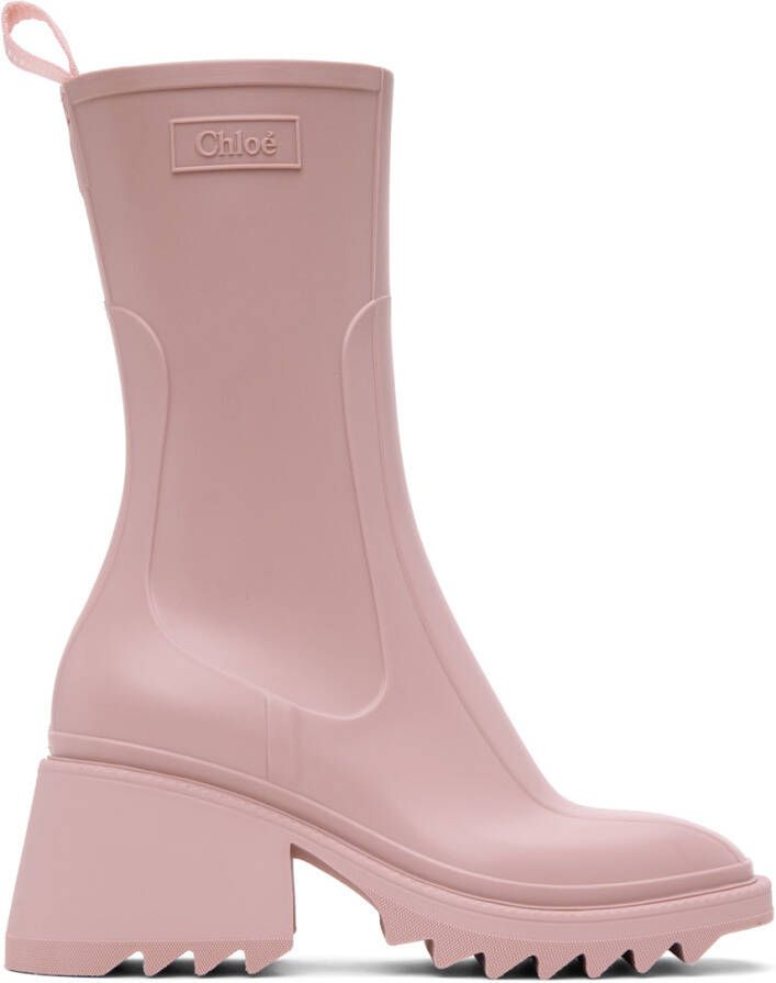 Chloé Pink Betty Boots - Picture 2