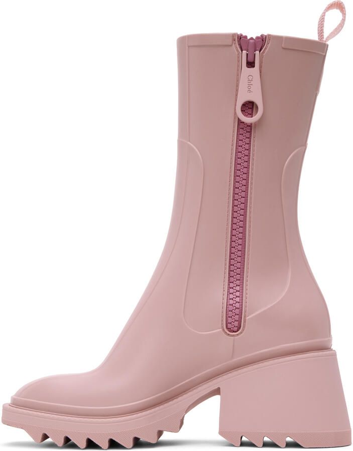 Chloé Pink Betty Boots - Picture 3