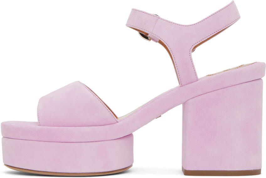 Chloé Purple Odina Platform Sandals - Picture 3