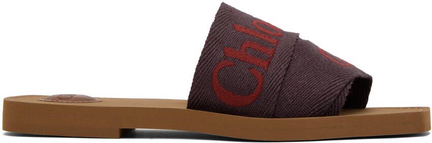 Chloé Purple Woody Sandals - Picture 4