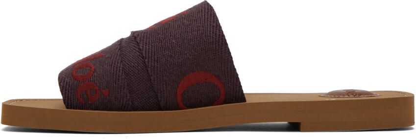 Chloé Purple Woody Sandals - Picture 3