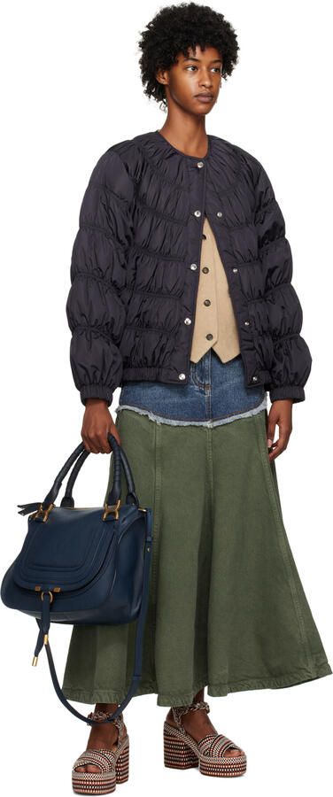 Chloé Tan & Black Odina Heeled Sandals - Picture 4