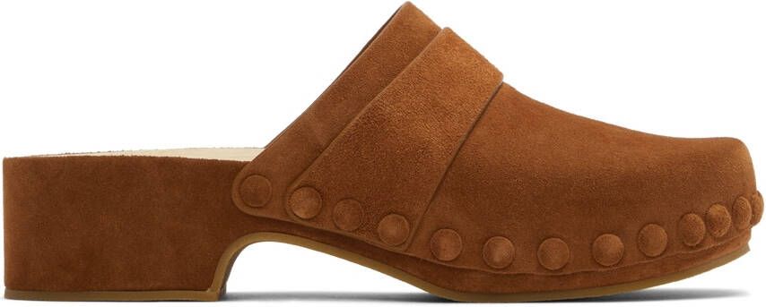 Chloé Tan Joy Clogs - Picture 5