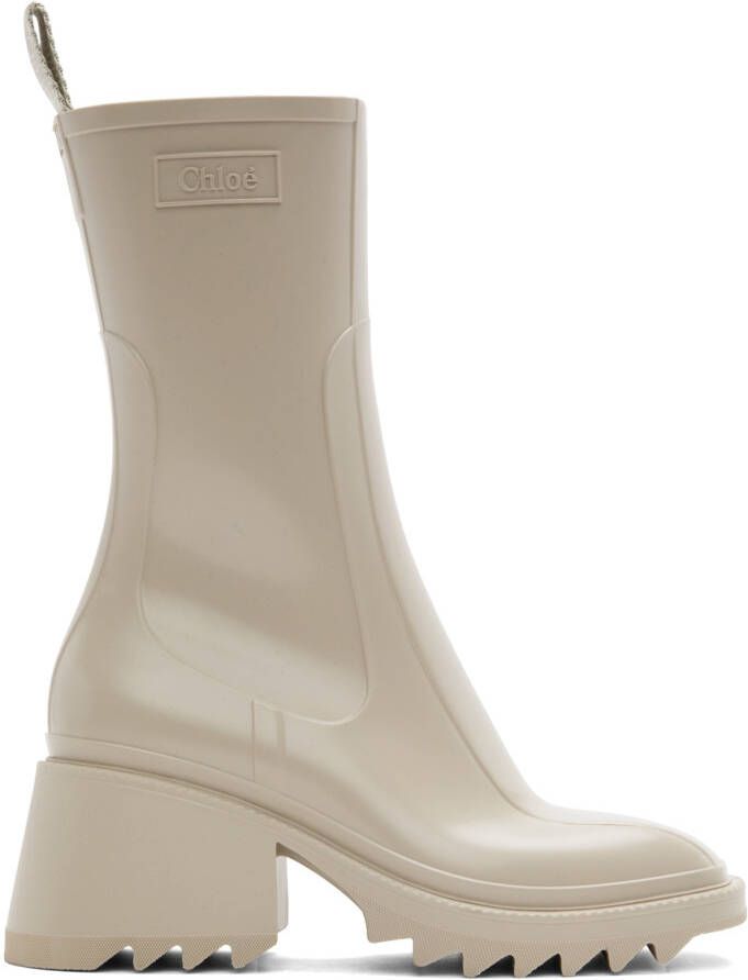 Chloé Taupe Betty Boots - Picture 3