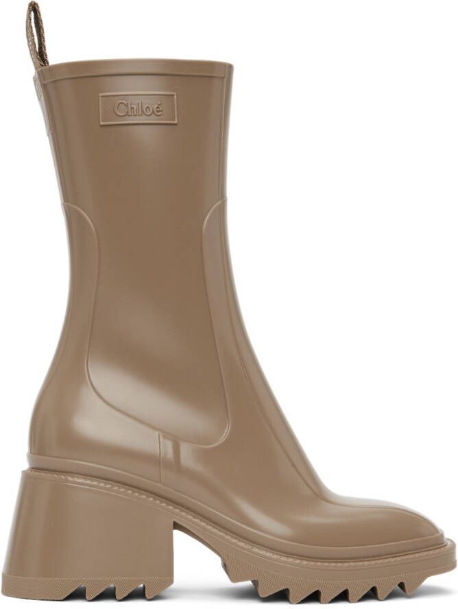 Chloé Taupe Betty Boots - Picture 4