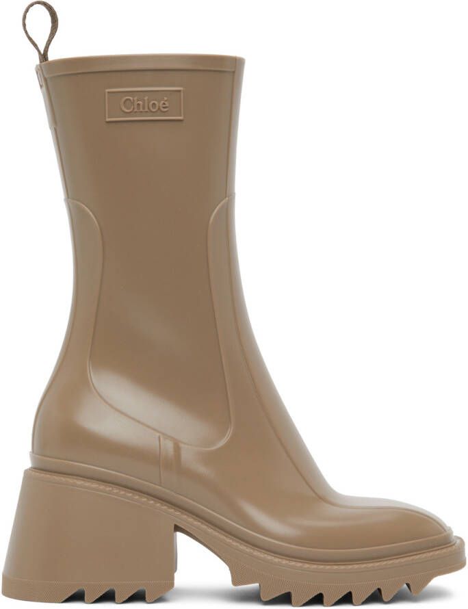 Chloé Taupe Betty Boots - Picture 3