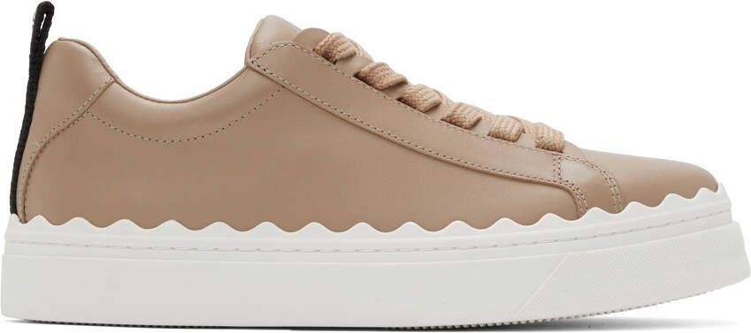 Chloé Taupe Lauren Sneakers - Picture 5