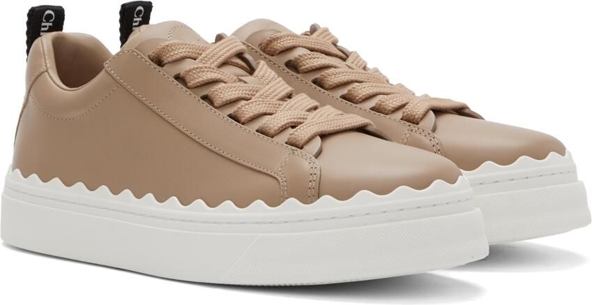 Chloé Taupe Lauren Sneakers - Picture 2