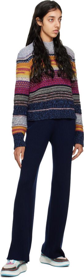 Chloé White & Purple Nama Sneakers - Picture 4