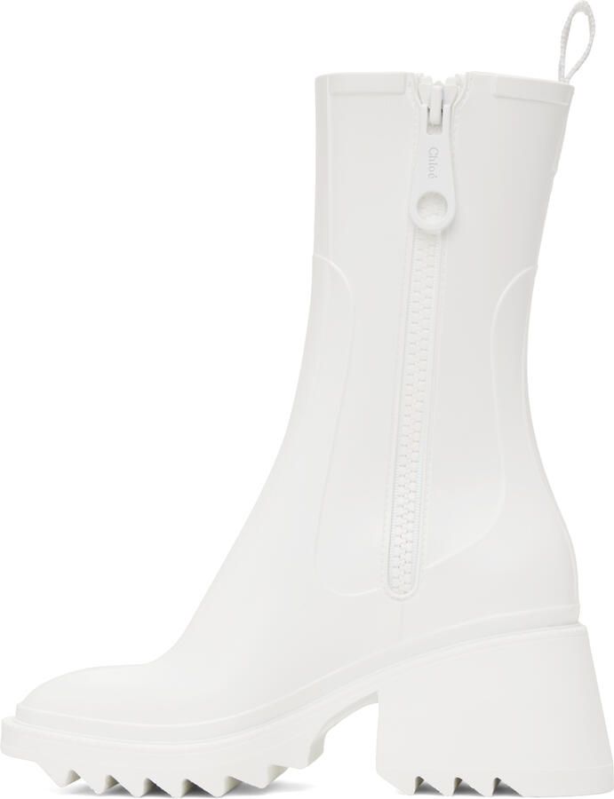 Chloé White Betty Boots - Picture 2