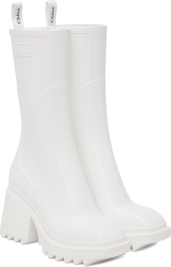 Chloé White Betty Boots - Picture 3