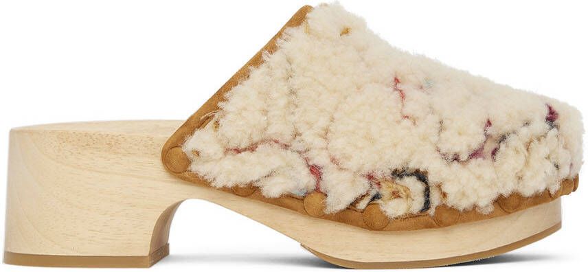 Chloé White Joy Clogs - Picture 5