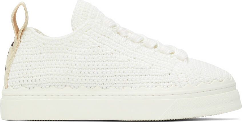 Chloé White Lauren Sneakers - Picture 5