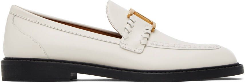 Chloé White Marcie Loafers - Picture 4