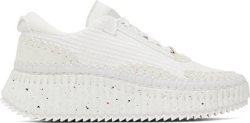 Chloé White Nama Sneakers - Picture 5
