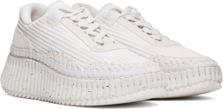 Chloé White Nama Sneakers - Picture 2