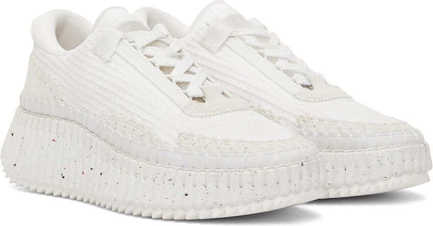 Chloé White Nama Sneakers - Picture 2