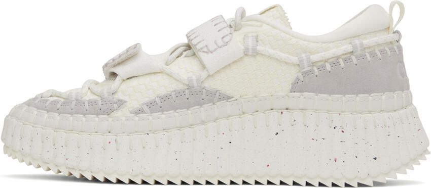 Chloé White Nama Sneakers - Picture 3