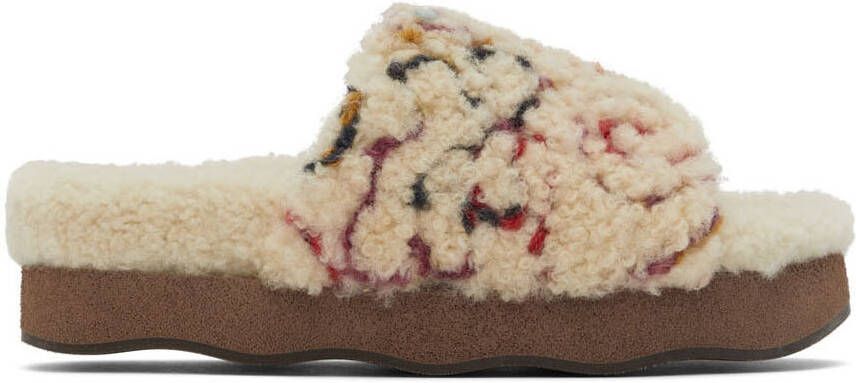 Chloé White Wavy Mules - Picture 5