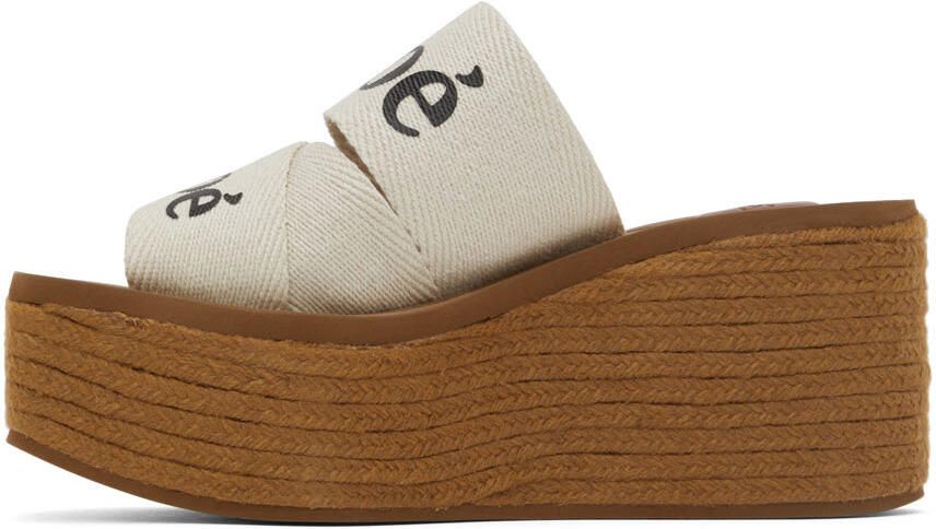Chloé White Woody Espadrilles - Picture 3