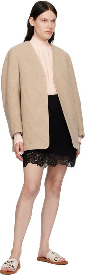 Chloé White Woody Flat Mules - Picture 3