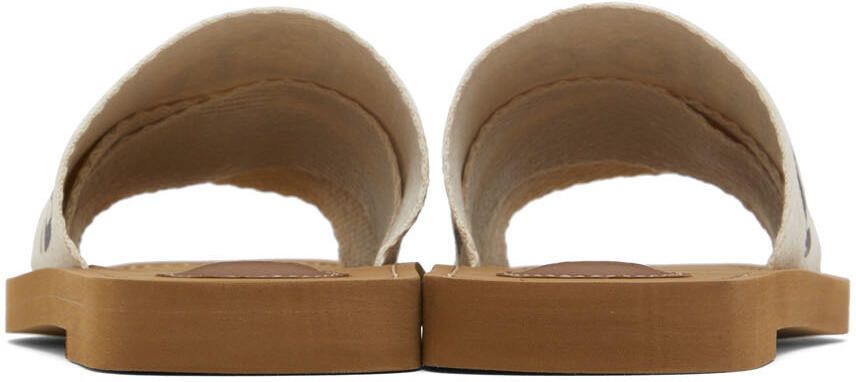 Chloé White Woody Mules