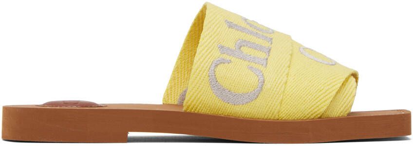 Chloé Yellow Woody Mules