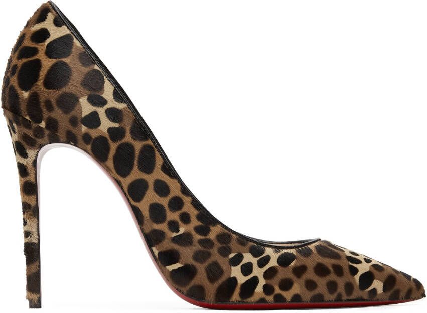 Christian Louboutin Beige Kate 100mm Heels - Picture 5