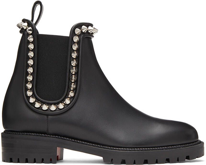 Christian Louboutin Black Capahutta Flat Boots - Picture 4