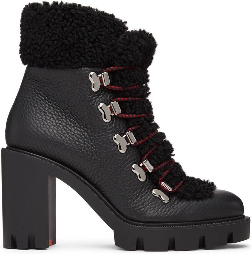 Christian Louboutin Black Edelvizer Ankle Boots - Picture 5