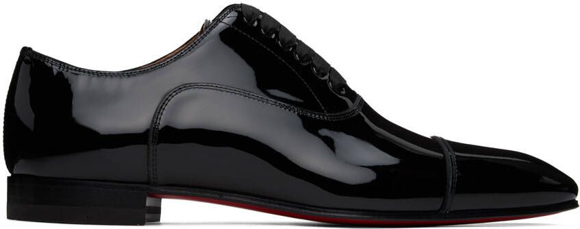 Christian Louboutin Black Greggo Oxfords - Picture 5