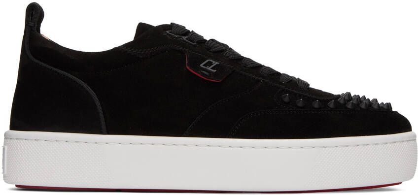 Christian Louboutin Black Happyrui Spikes Sneakers - Picture 4