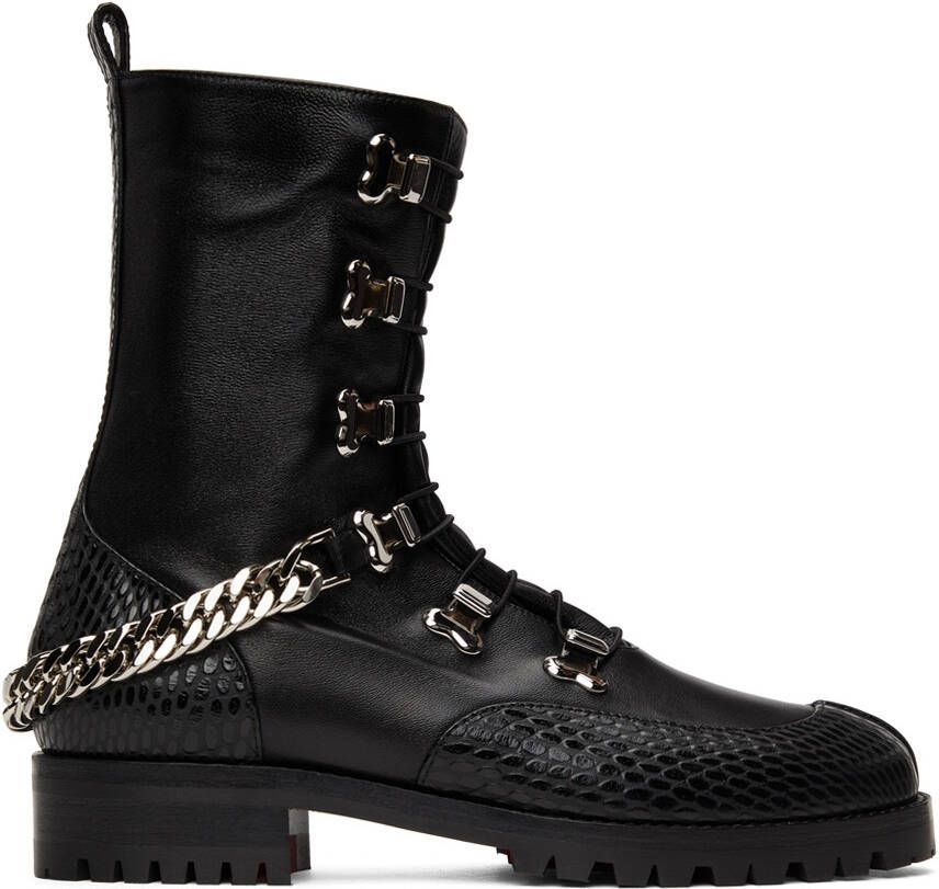 Christian Louboutin Black Horse Guarda Boots - Picture 5