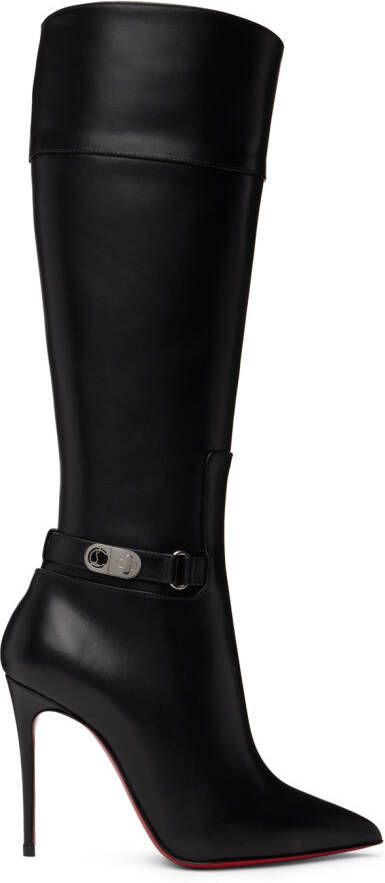 Christian Louboutin Black Lock Kate 100 Boots - Picture 3