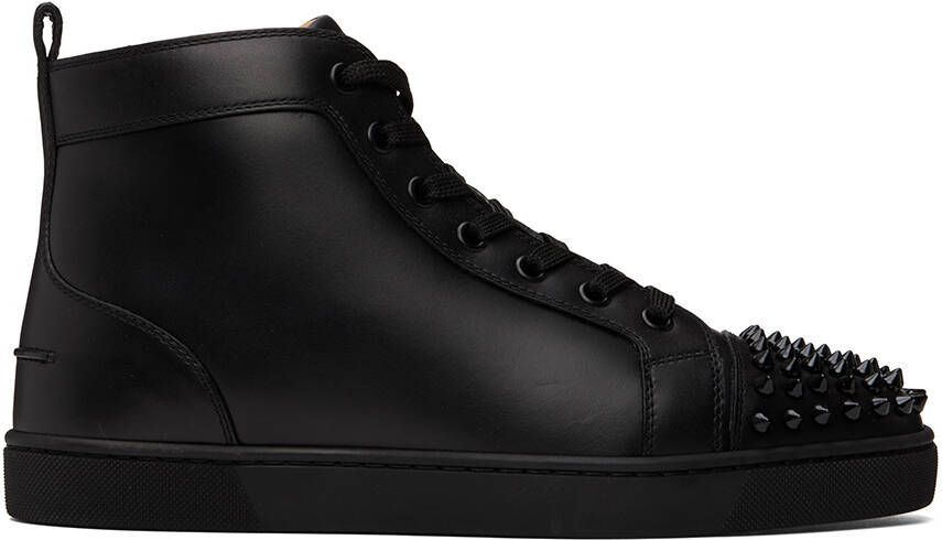 Christian Louboutin Black Louis Junior Spikes Sneakers - Picture 3