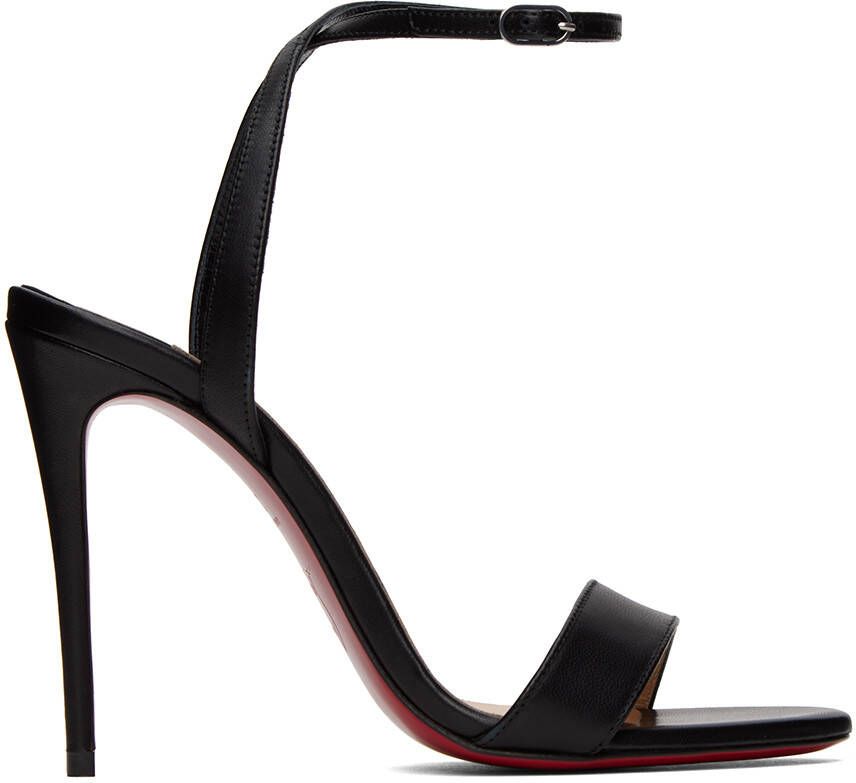 Christian Louboutin Black Loubigirl 100 Heeled Sandals - Picture 6