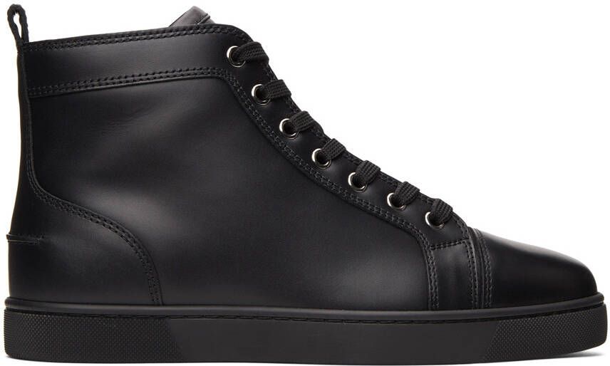 Christian Louboutin Black Louis Flat High-Top Sneakers