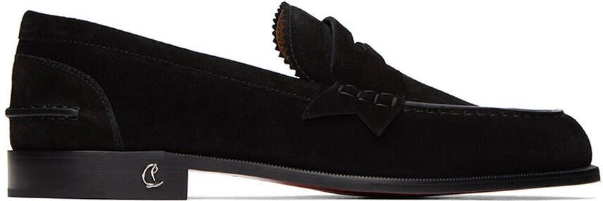 Christian Louboutin Black No Penny Loafers - Picture 5