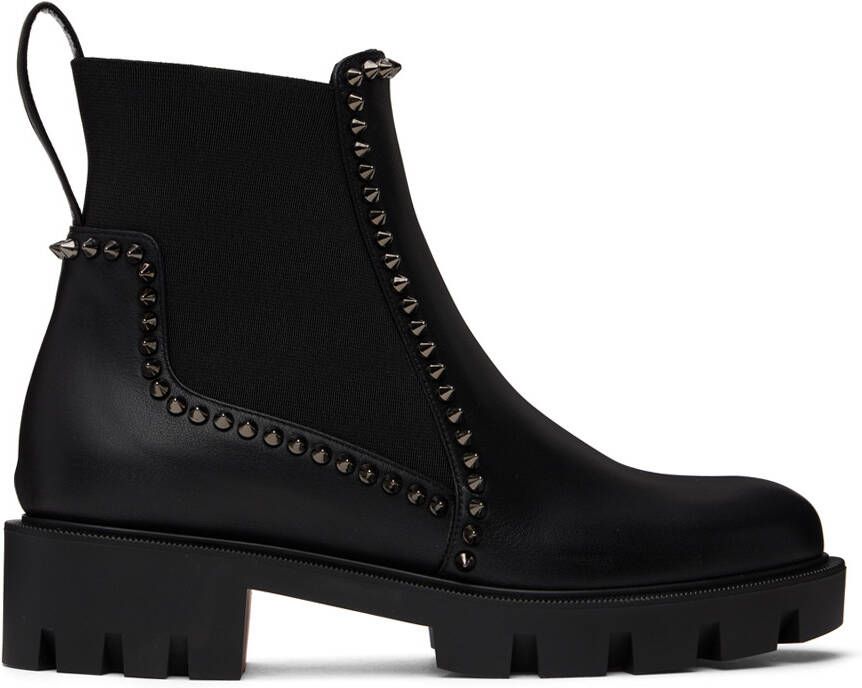 Christian Louboutin Black Out Lina Ankle Boots