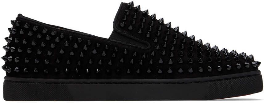 Christian Louboutin Black Roller-Boat Sneakers