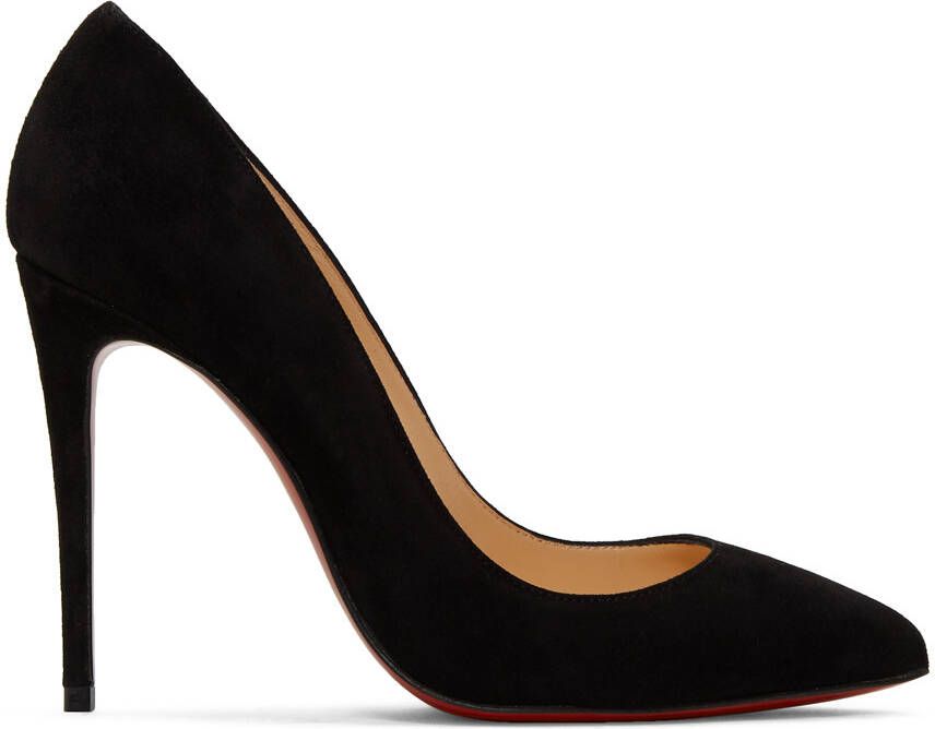 Christian Louboutin Black Suede Pigalle Heels - Picture 4