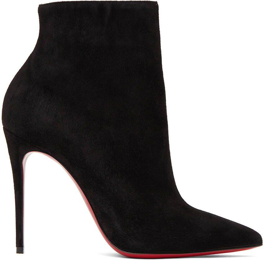 Christian Louboutin Black Suede So Kate 100 Boots - Picture 5