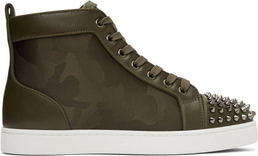 Christian Louboutin Brown Lou Spikes 2 Sneakers - Picture 4