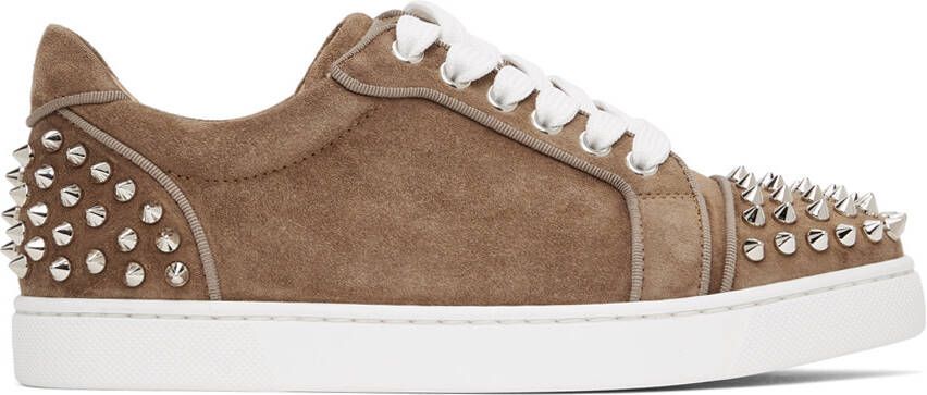 Christian Louboutin Brown Suede Vieira 2 Orlato Sneakers - Picture 5