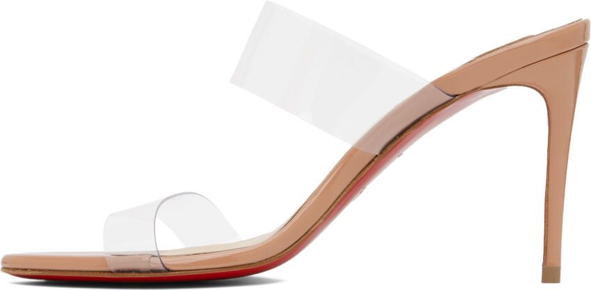 Christian Louboutin Beige Just Nothing 85 Sandals - Picture 3