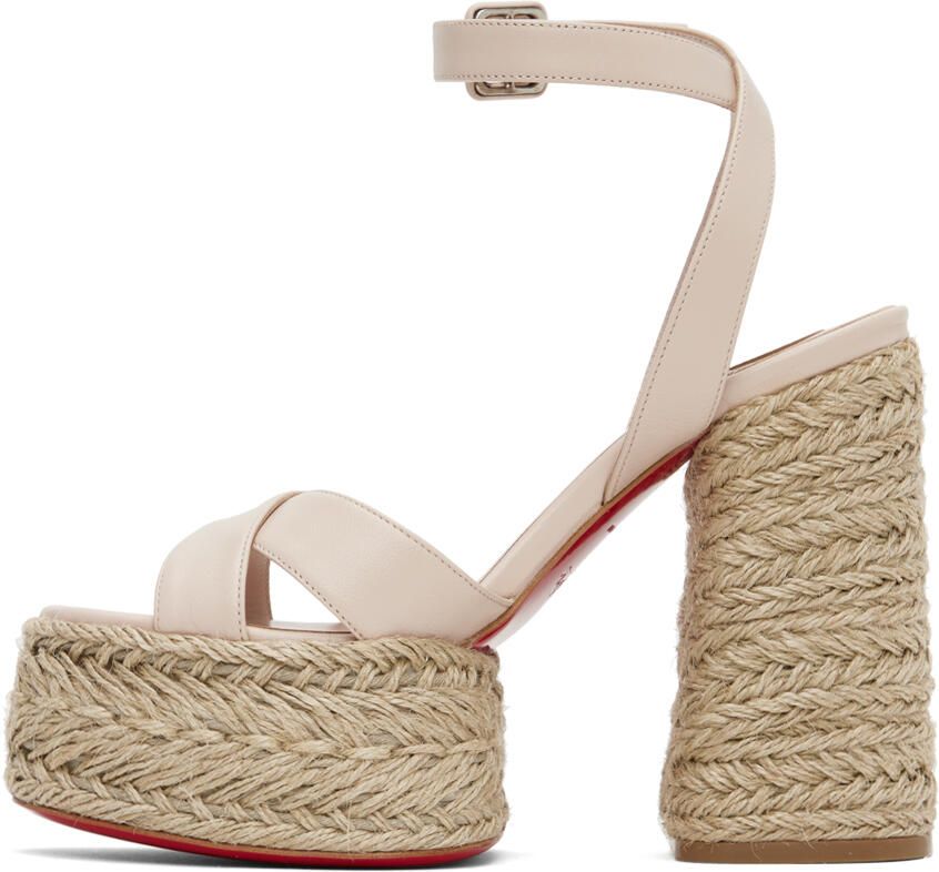 Christian Louboutin Beige Super Mariza Heeled Sandals - Picture 3